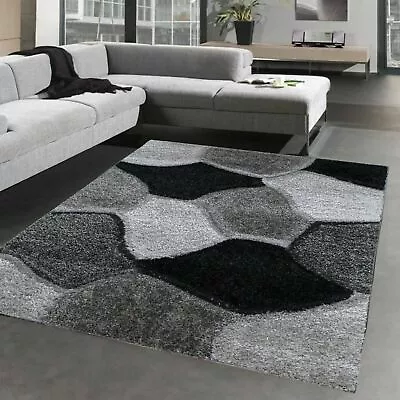 New Luxury Modern Shaggy Rugs Hallway Runner Living Room Bedroom Rugs Carpet Mat • £18.20