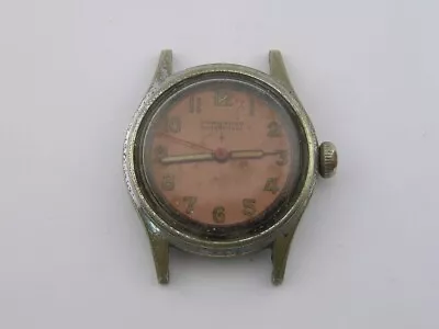 Vintage Crawford Military Watch Copper Dial 1940's 7 Jewels • $20