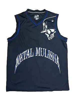 Metal Mulisha Shirt Mens Medium Black Jersey Sleeveless Tank Top Embroidered • $39.99