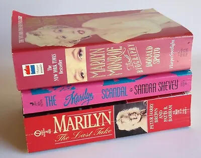 Marilyn Monroe Book Lot Biography Scandal Last Take Spoto Brown Shevey  PB • $11.95