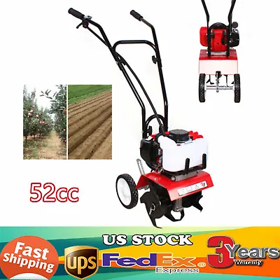 52CC 2HP Gas Power Tiller Soil Work Cultivator Tilling Yard Garden Farm Machine • $157.92