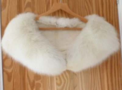 £19.99 • Buy Vintage Ivory White Real Fox Fur Bridal Stole