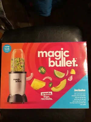 New Factory Sealed The Magic Bullet 11 Piece Set Blender & Mixer Small Silver • $40