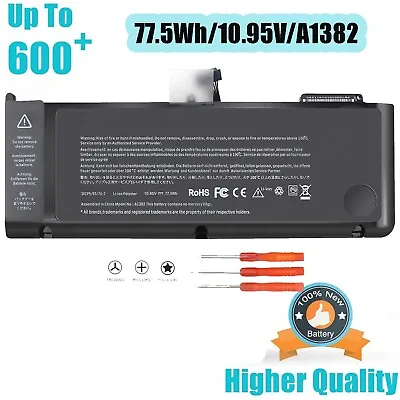 77.5Wh A1382 A1286 Battery For Apple MacBook Pro 15  Early /Late 2011 Mid 2012 • $22.55