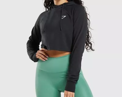 Gymshark Black Training Cropped Hoodie Women’s Small • $26.99