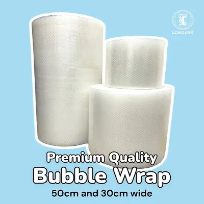 HEAVY DUTY PREMIUM QUALITY 3 LAYER BUBBLE WRAP 300mm & 500mm SMALL QUANTITIES • £6.99