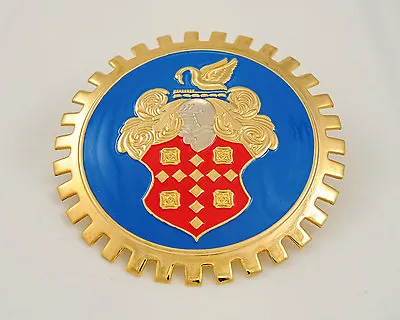 NEW Indoor/Outdoor Packard Crest Badge Emblem- Adhesive Backed- Chromed Brass • $31.95