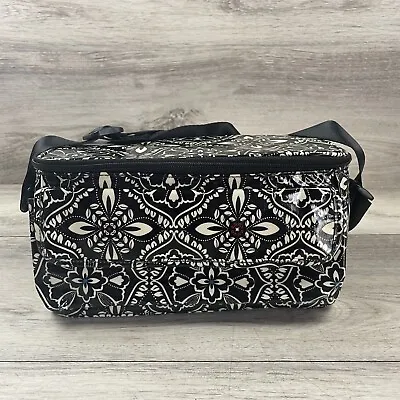 Vera Bradley Black White Retired Paisley Stay Cooler Insulated Lunch Bag Tote • $25