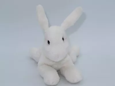 Russ Yomiko Classics Ringer White Bunny Rabbit Plush 8  Bean Bag Stuffed Animal • $8.99