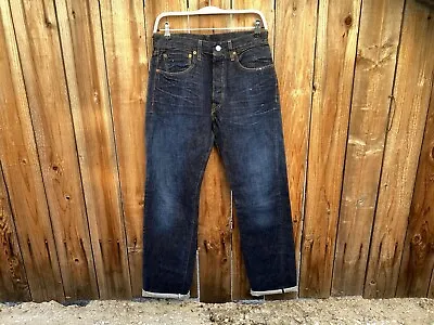 LEVIS LVC 1947 501xx BIG E SELVEDGE DARK WASH INDIGO DENIM JEANS 30 X 32 • $148