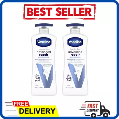 Vaseline Intensive Care Advanced Repair Unscented Body Lotion 20.3 Oz - 2 PACK • $17.99