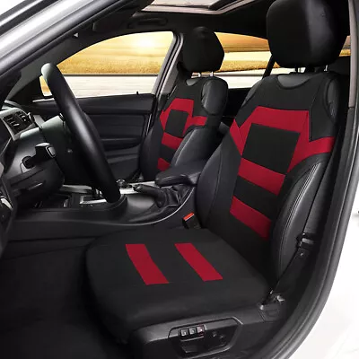 T-shirt Design Car 2 Front Seat Cover Protector Fabric Washable Chair Cushion • £17.19