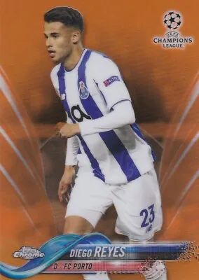 2017 Topps Chrome Uefa Champions League Diego Reyes Fc Porto Orange /25 Nr Mint • £32.50