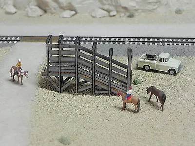 N Scale **LASER CUT ** Custom ** Stock Loading Ramp  Kit • $17.95