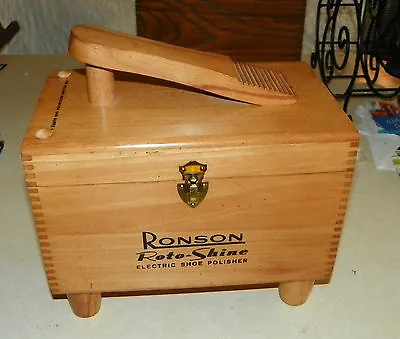 Ronson Shoe Shine Box With Electric Polisher  (HD54) • $179.10