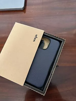Vaja V-Mag Leather Case IPhone 15 Pro Max Custom- Blue • $59.99