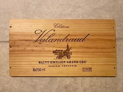 1 Rare Wine Wood Panel Château Valandraud France Vintage CRATE BOX SIDE 3/23 36 • $7.95