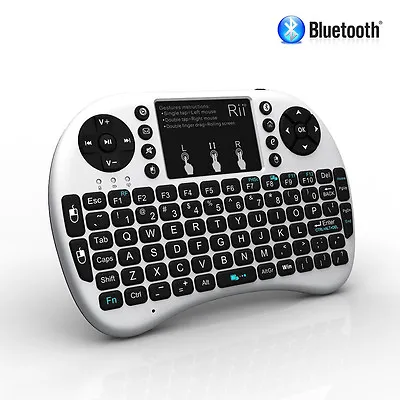 NEW Rii I8+ Mini Bluetooth Keyboard Backlight Touchpad W Mouse + Charger • $28.99