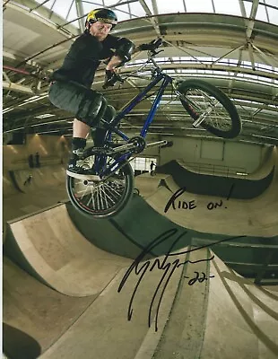 $50.99 • Buy RYAN NYQUIST Signed 8.5 X 11 Photo BIKING X Games BMX FREE SHIPPING