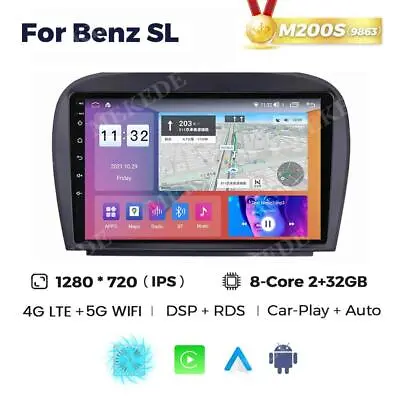 For Mercedes Benz SL-Class 8Core Android Auto Carplay Car Stereo Radio GPS BT5.1 • $253.91