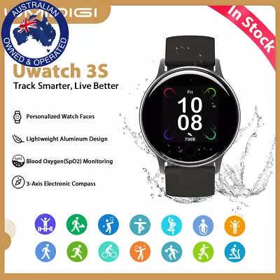 UMIDIGI Uwatch3S Smart Watch Fitness Tracker Heart Rate Sleep Monitoring Sport  • $100.09