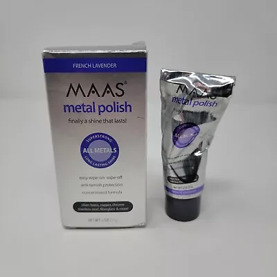 Maas Metal Polish 2oz Tube Multi-Surface All Metal French Lavender READ • $32.35