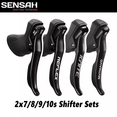 SENSAH 2x7/8/9/10 S Road Bike Shifter Lever Compatible With Shimano Road Series • $62.39