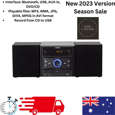 Home Stereo HiFi System CD Player Bluetooth Speakers USB DVD Audio Sound Machine • $135.94