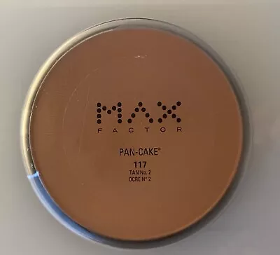 Max Factor/Pancake/Pan-Cake #117  Tan #2  Made In USA  Water Activated  RARE • $150