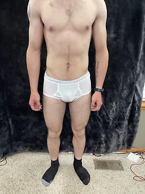 Men’s Hanes Comfort Flex 1 White Briefs Size Medium Tighty  Whities New Unworn • $12.31