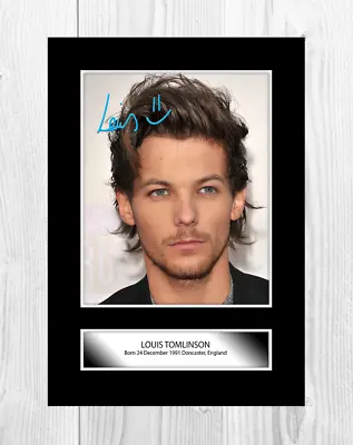 Louis Tomlinson (4) A4 Reproduction Autograph Photograph Poster Choice Of Frame • £10.20