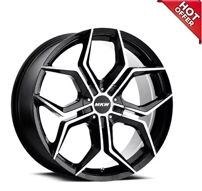 4ea 22  MKW Wheels M121 Gloss Black Machined Face Rims(S41) • $1416