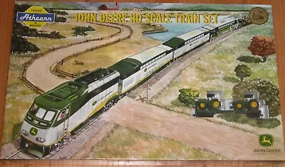 Ho Athearn John Deere Train Set F59 Phi Locomotive 3 Bombardier Cars Flat Car • $499.99