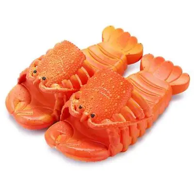 Funny Novelty Lobster Sandals Summer Slippers Beach Shoes Holiday Soft Design • $16.14