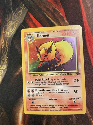 $20 • Buy Pokémon TCG Flareon Jungle 3/64 Holo Unlimited Holo Rare