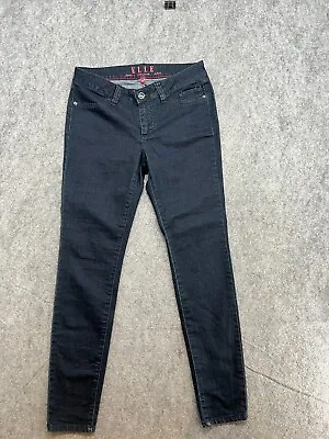 ELLE Jeans Womens Size 8 Dark Rinse Jegging Skinny Leg Fitted Casual 5-Pocket • $16.99