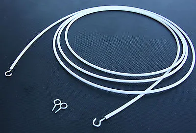 6m CURTAIN STRETCH WIRE KIT Hooks & Eyes Expanding Spring Lace Caravan Hanging  • $16.87