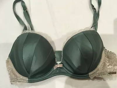 M&S Autograph Bra LGreen Satin Size 30C • £1.99