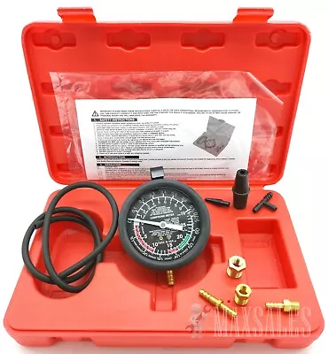 New Fuel Pump & Vacuum Gauge Tester Pressure New Auto Mechanic Tester Repair • $22.99