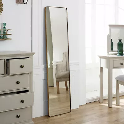 Tall Brushed Gold Framed Wall Mirror / Leaner Mirror • £127.95