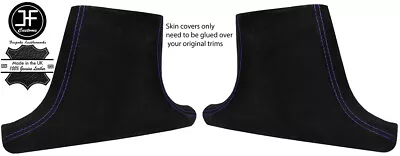 Purple Stitch 2x Lower B Pillar Suede Covers Fits Mercedes W202 C Class 93-00 • $168.29