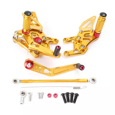 For Honda CBR1000RR 2017-19 Gold Adjustable Rear SEt Rearsets Footpegs Footrest • $144.79