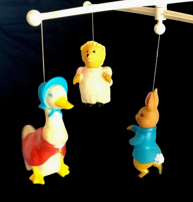 £12.17 • Buy BEATRIX POTTER Vintage Eden Mobile Peter Rabbit Child Baby Crib