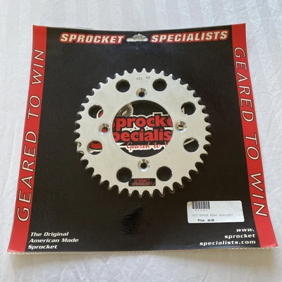 $42.99 • Buy Sprocket Specialists Aluminum Rear Sprocket 42 Tooth Silver 422-42 Honda NOS
