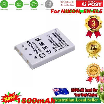 1800mAh Battery For Nikon EN-EL5 P90 P100 P500 P510 P520 P5000 P5100 P6000 ENEL5 • $14.98