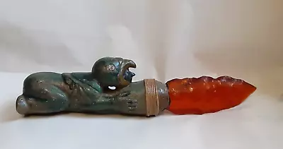 Handmade Outsider Art Aztec Mayan Space Warrior Bird Rocket Flame Knife OOAK • $475