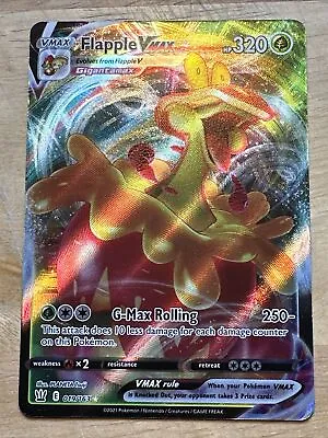 Flapple Vmax - 019/163 - Ultra Rare - Battle Styles - NM/M - Pokemon Card • $4.95