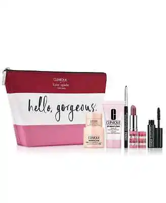 Clinique 7 PCS Makeup Skincare Samples Gift Set Red/White/Pink Bag-Hydrating Duo • $20.99