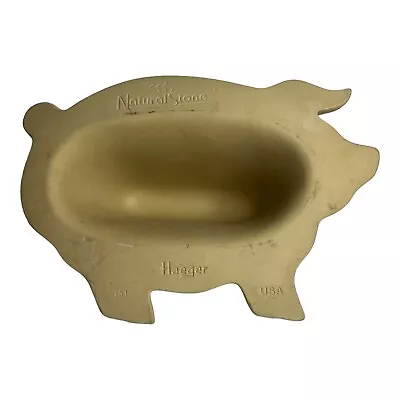 Haeger Natural Stone Pig Shaped Microwave Bacon Cooker 151 AS IS • $24.99