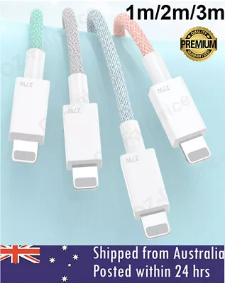 $10.99 • Buy PD USB-C Fast Charging Braided 27w Cable Charger For Apple IPhone 14/13/12 IPad